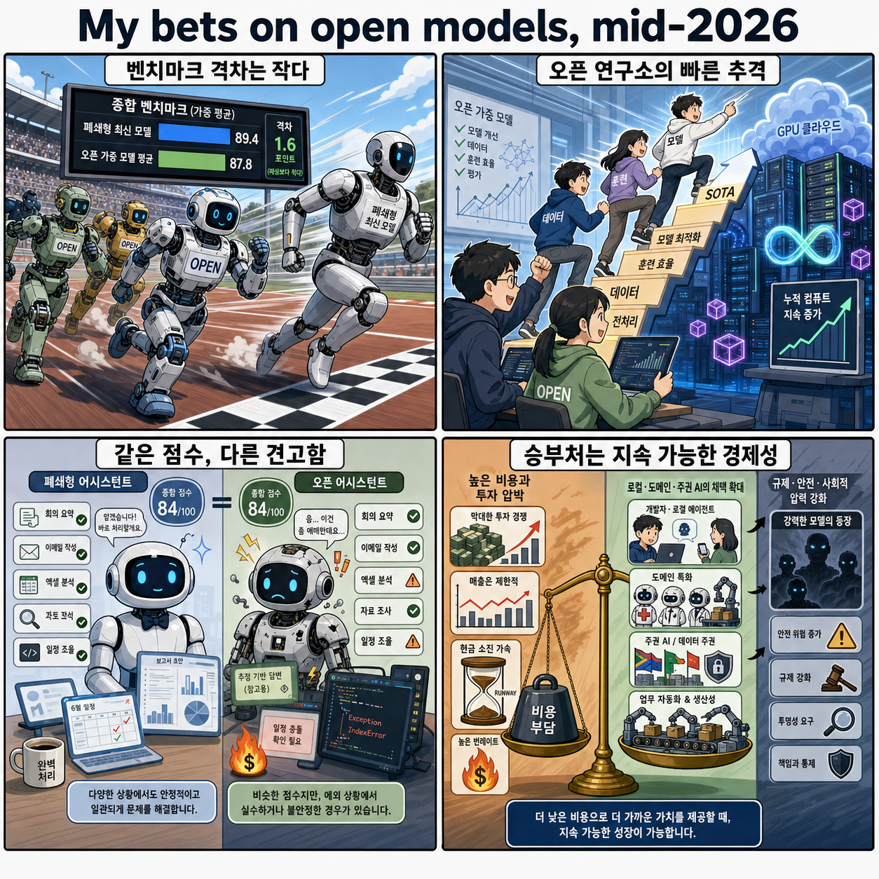 My bets on open models, mid-2026 내용을 설명하는 본문 이미지