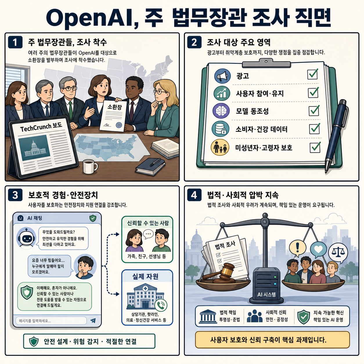 OpenAI faces investigation from state attorneys general 내용을 설명하는 본문 이미지