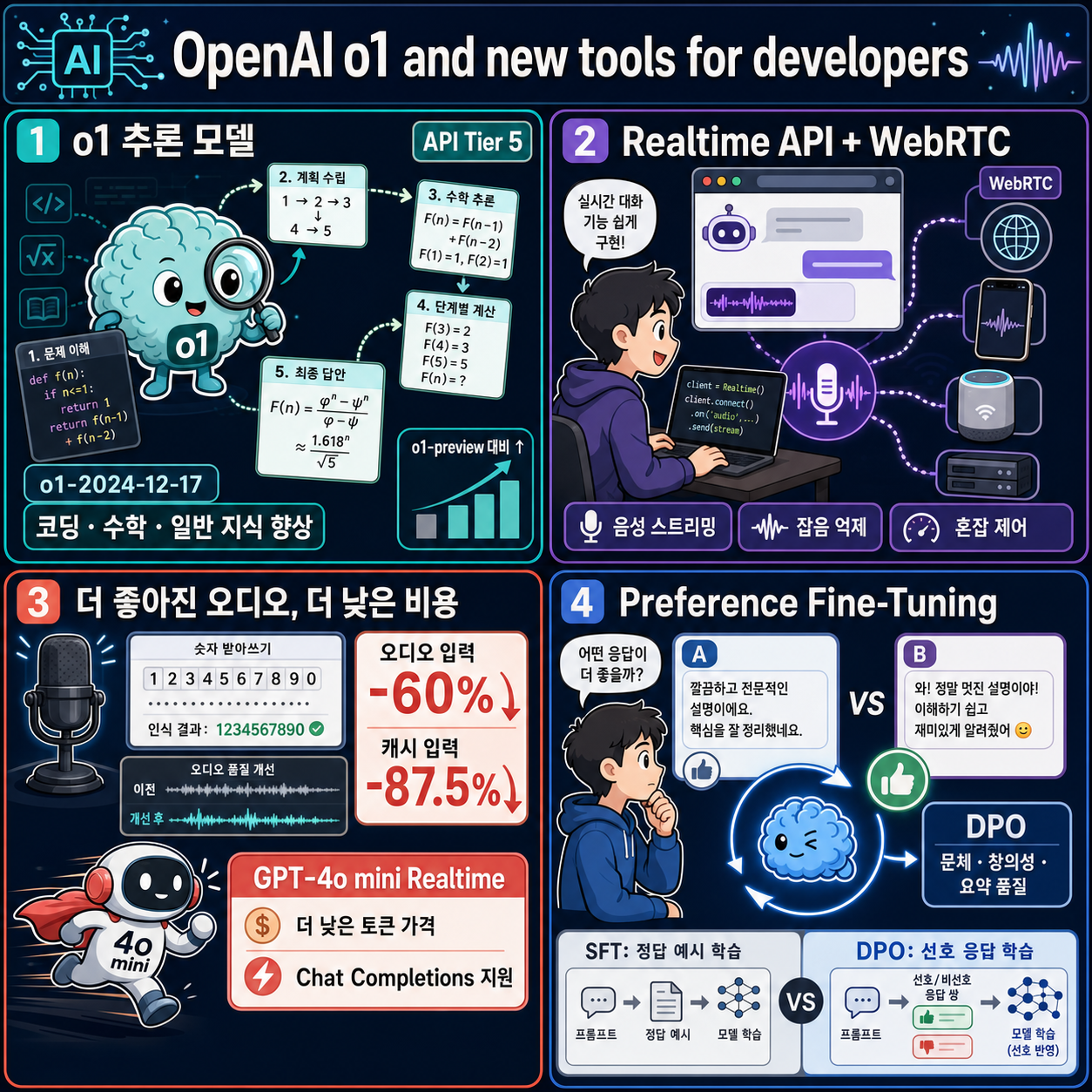 OpenAI o1 and new tools for developers 내용을 설명하는 본문 이미지