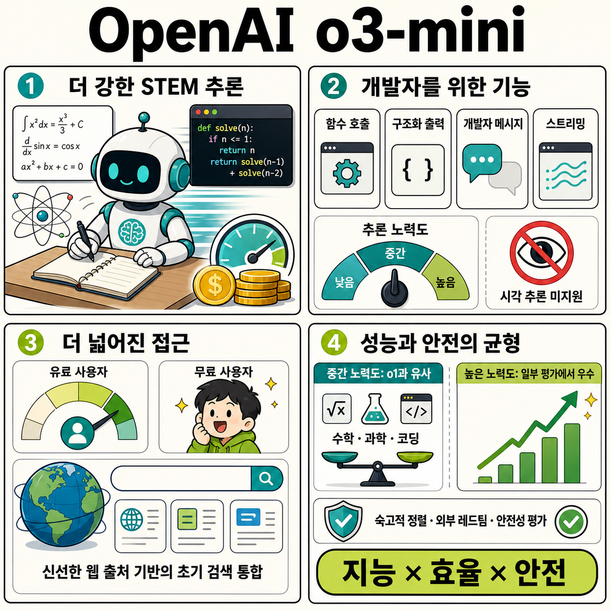 OpenAI o3-mini 내용을 설명하는 본문 이미지