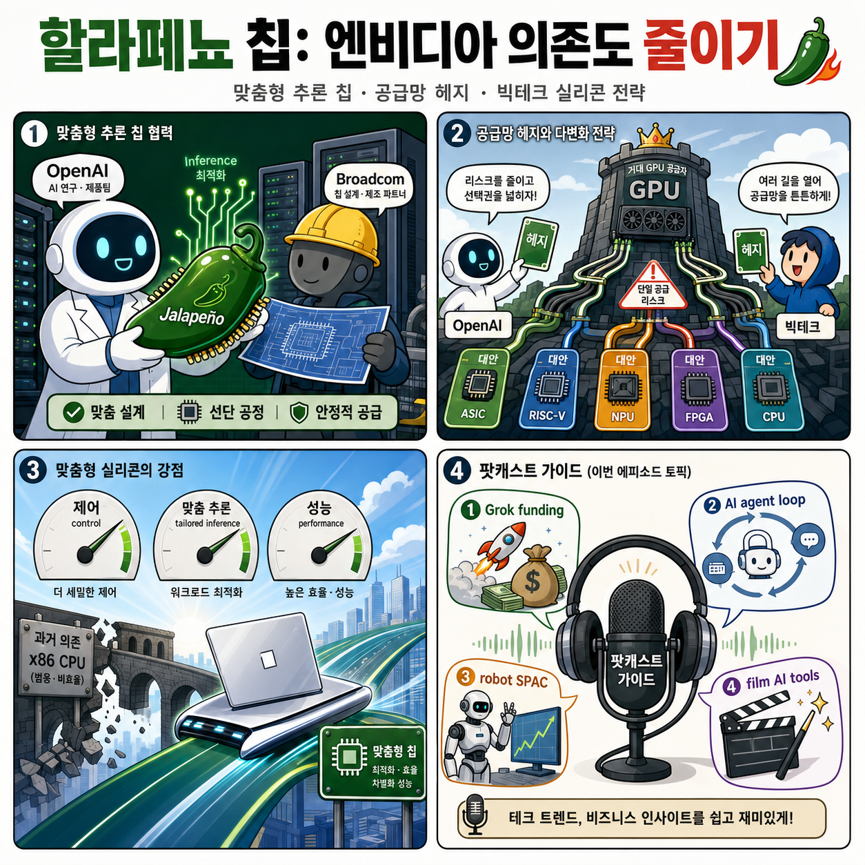 OpenAI's Jalapeño chip is Big Tech's spiciest move away from Nvidia 내용을 설명하는 본문 이미지