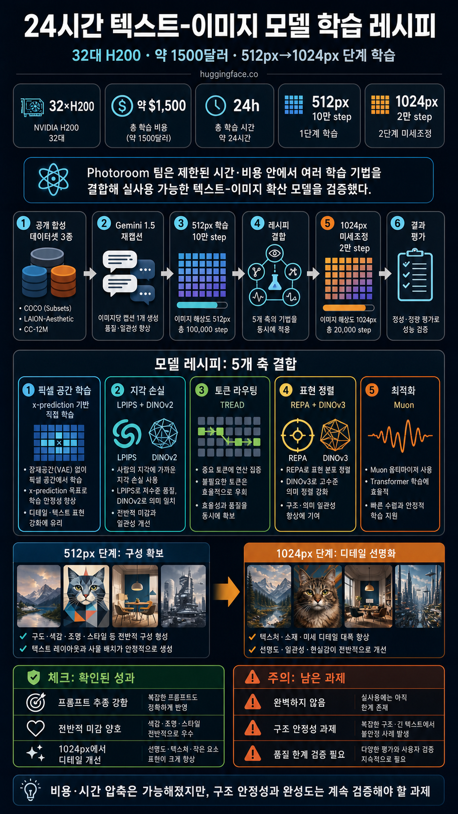 PRX Part 3 — Training a Text-to-Image Model in 24h! 내용을 설명하는 본문 이미지