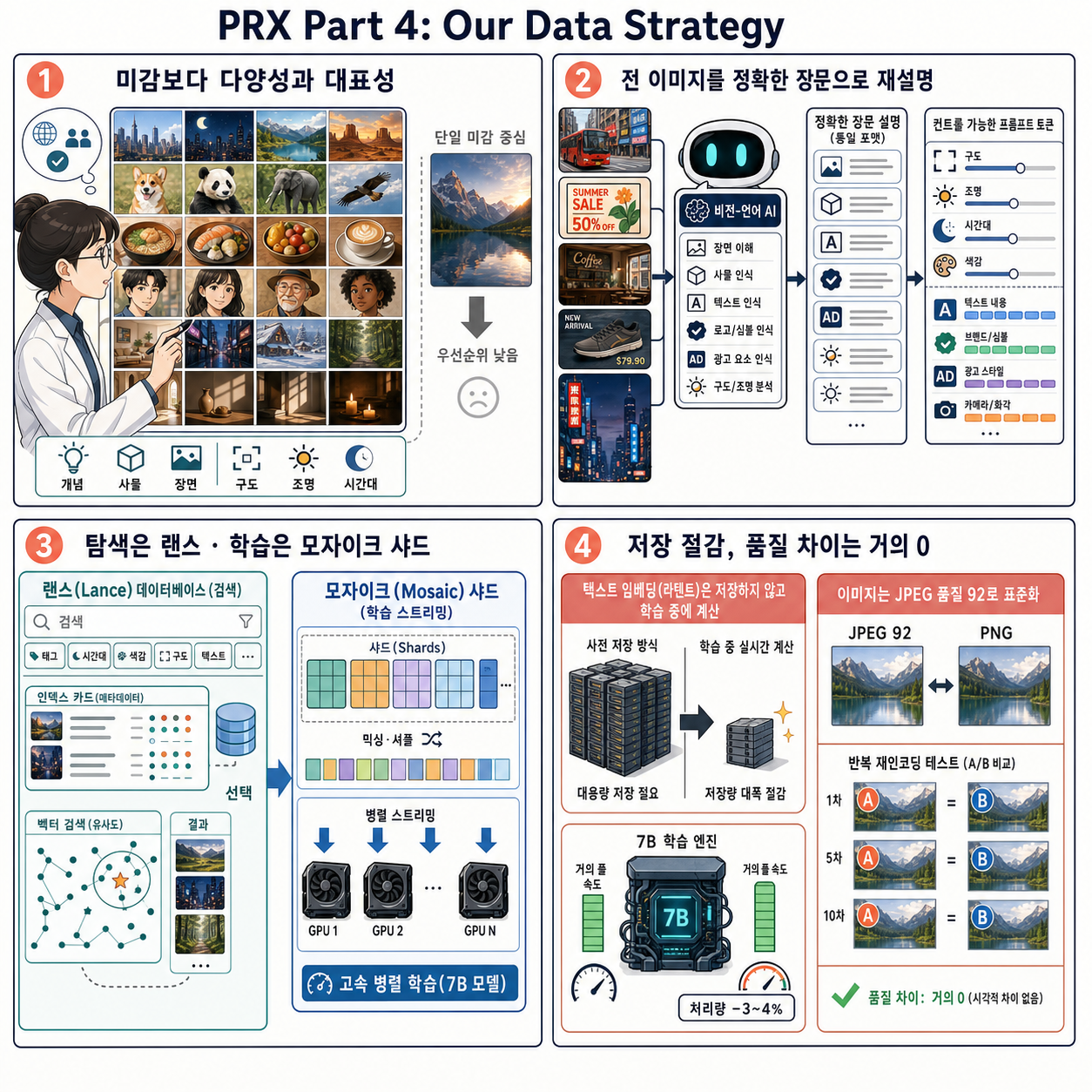PRX Part 4: Our Data Strategy 내용을 설명하는 본문 이미지