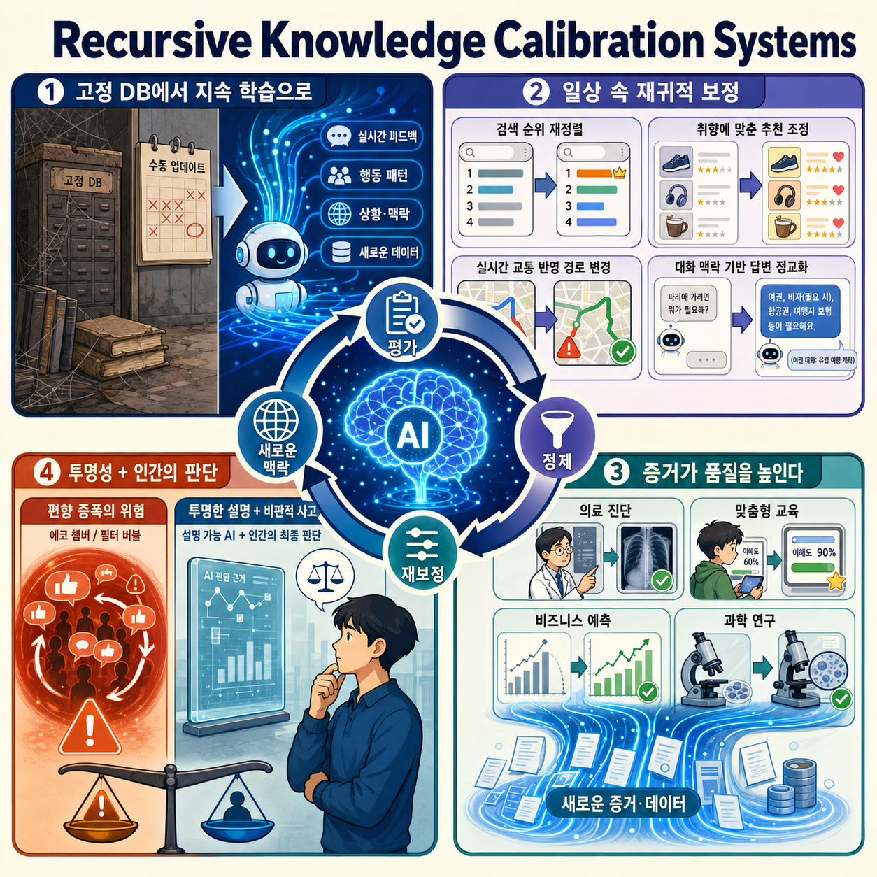 Recursive Knowledge Calibration Systems 내용을 설명하는 본문 이미지