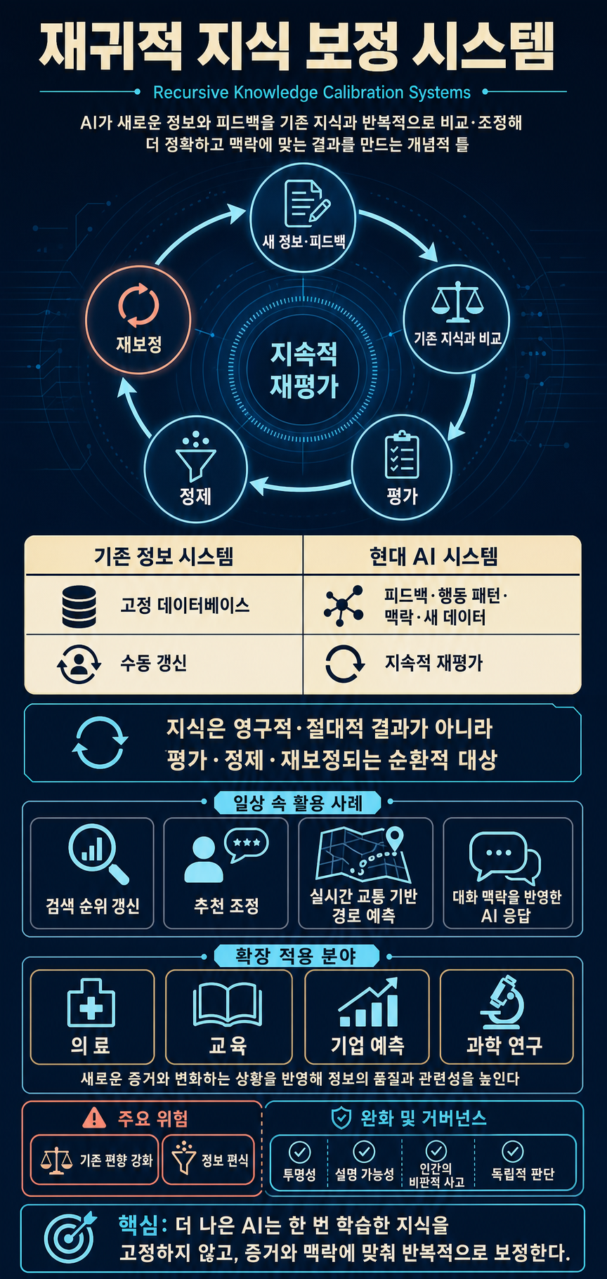 Recursive Knowledge Calibration Systems 내용을 설명하는 본문 이미지