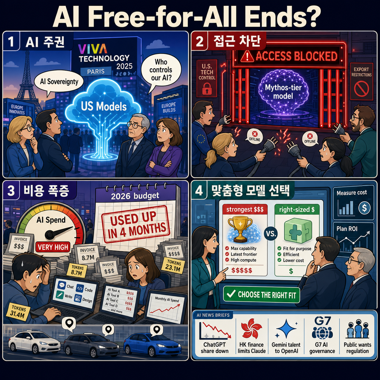 AI’s free-for-all era may be coming to an end—as companies start counting the cost 내용을 설명하는 본문 이미지