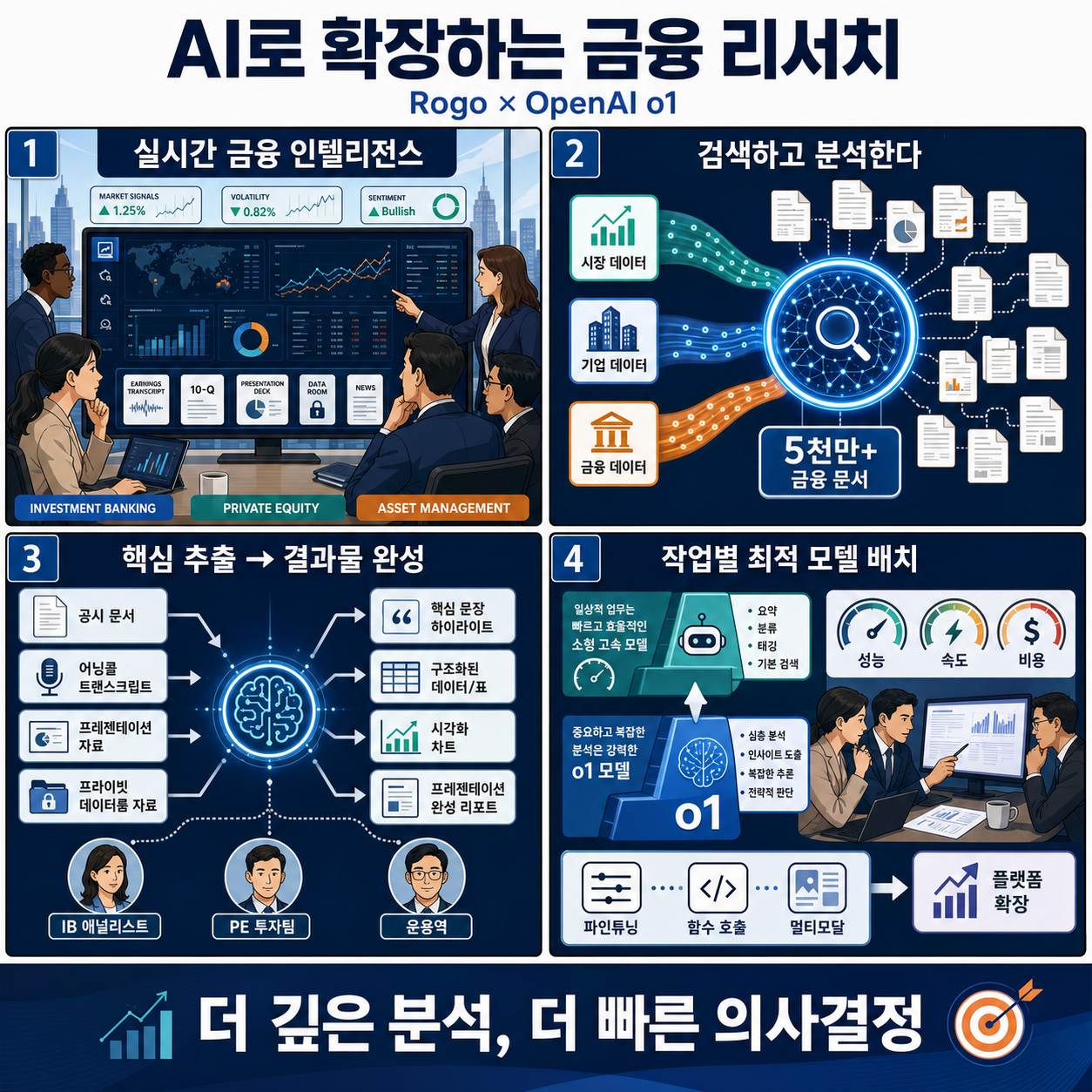Rogo scales AI-driven financial research with OpenAI o1 내용을 설명하는 본문 이미지
