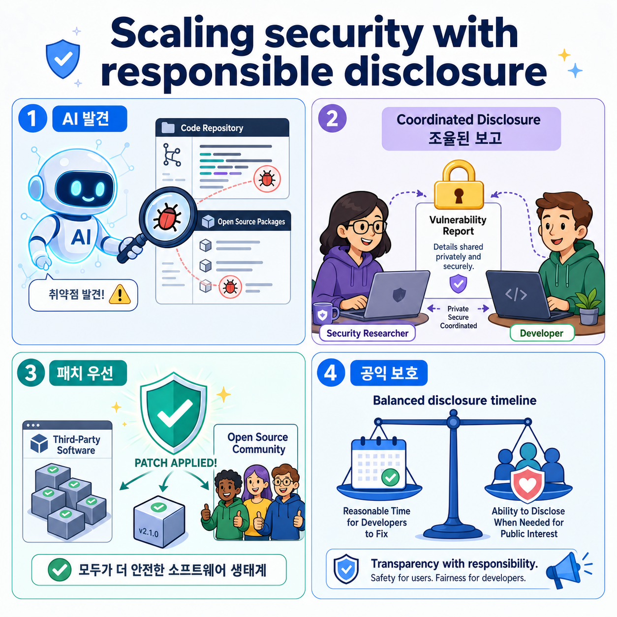 Scaling security with responsible disclosure 내용을 설명하는 본문 이미지