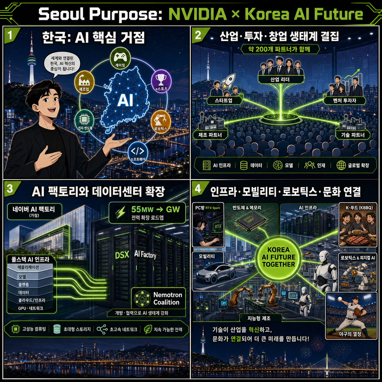 Seoul Purpose: How NVIDIA and South Korea Are Building the Future of AI 내용을 설명하는 본문 이미지
