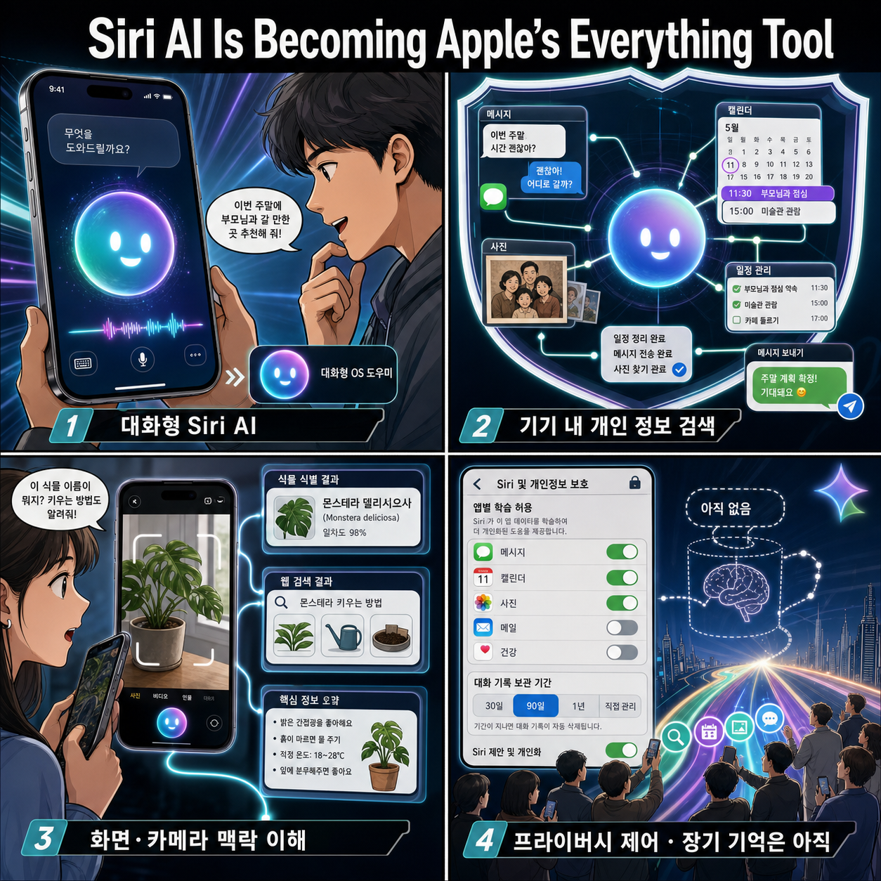 Siri AI Is Becoming Apple’s Everything Tool 내용을 설명하는 본문 이미지