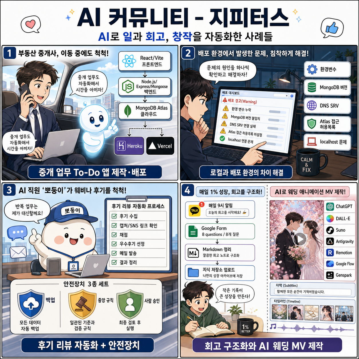 AI 커뮤니티 - 지피터스 내용을 설명하는 본문 이미지