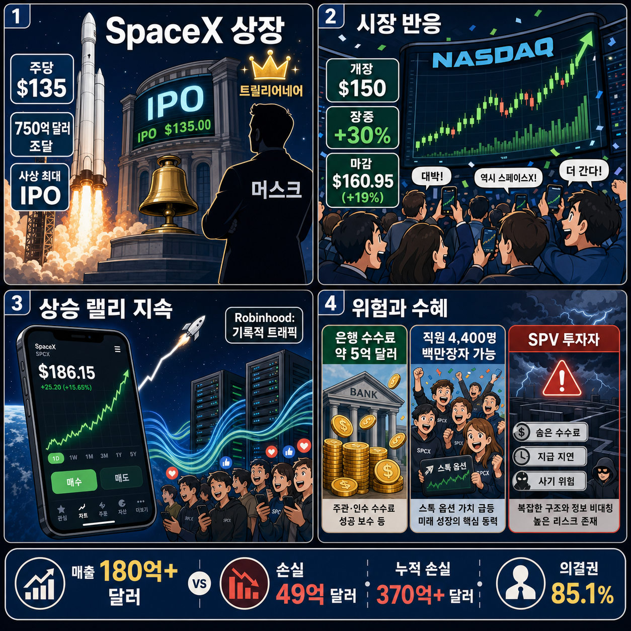 SpaceX is public: Everything you need to know post-IPO 내용을 설명하는 본문 이미지