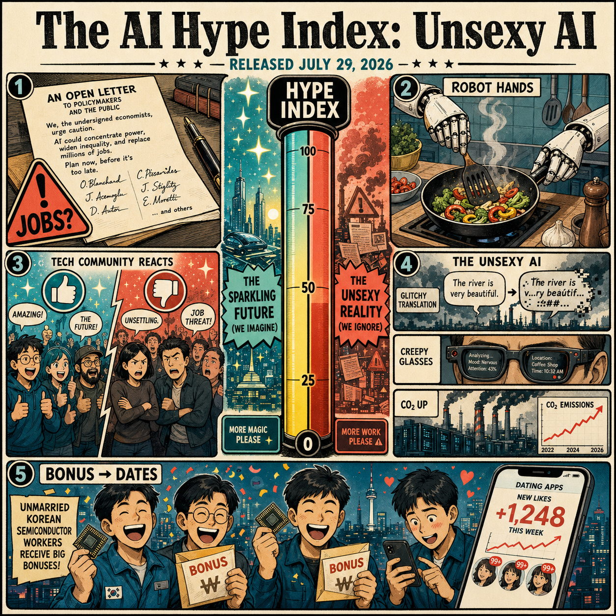 The AI Hype Index: Unsexy AI 내용을 설명하는 본문 이미지
