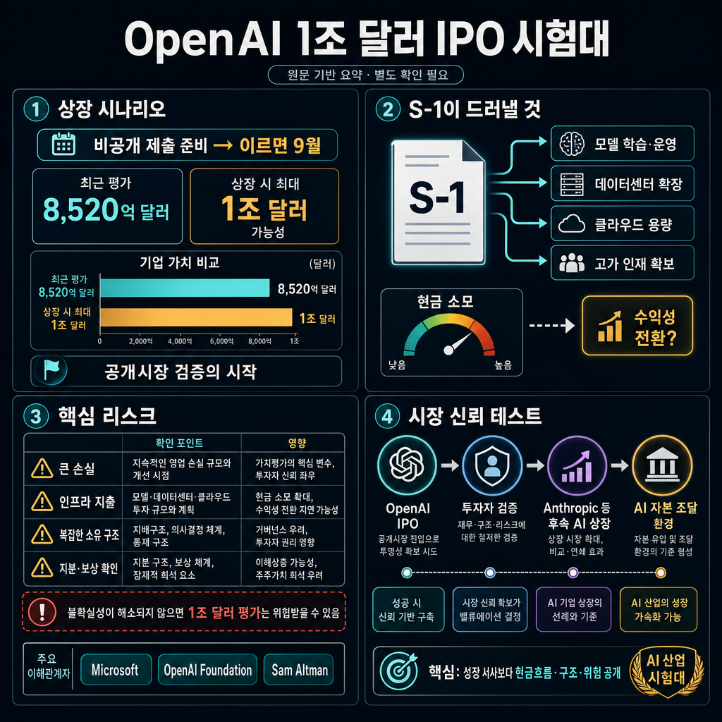 The big questions OpenAI’s trillion-dollar IPO filing may finally answer 내용을 설명하는 본문 이미지