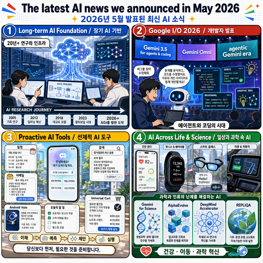 The latest AI news we announced in May 2026 내용을 설명하는 본문 이미지