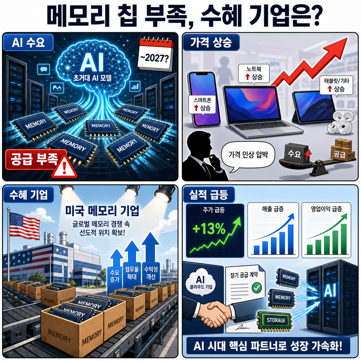 The memory chip crunch is paying off for this US company 내용을 설명하는 본문 이미지
