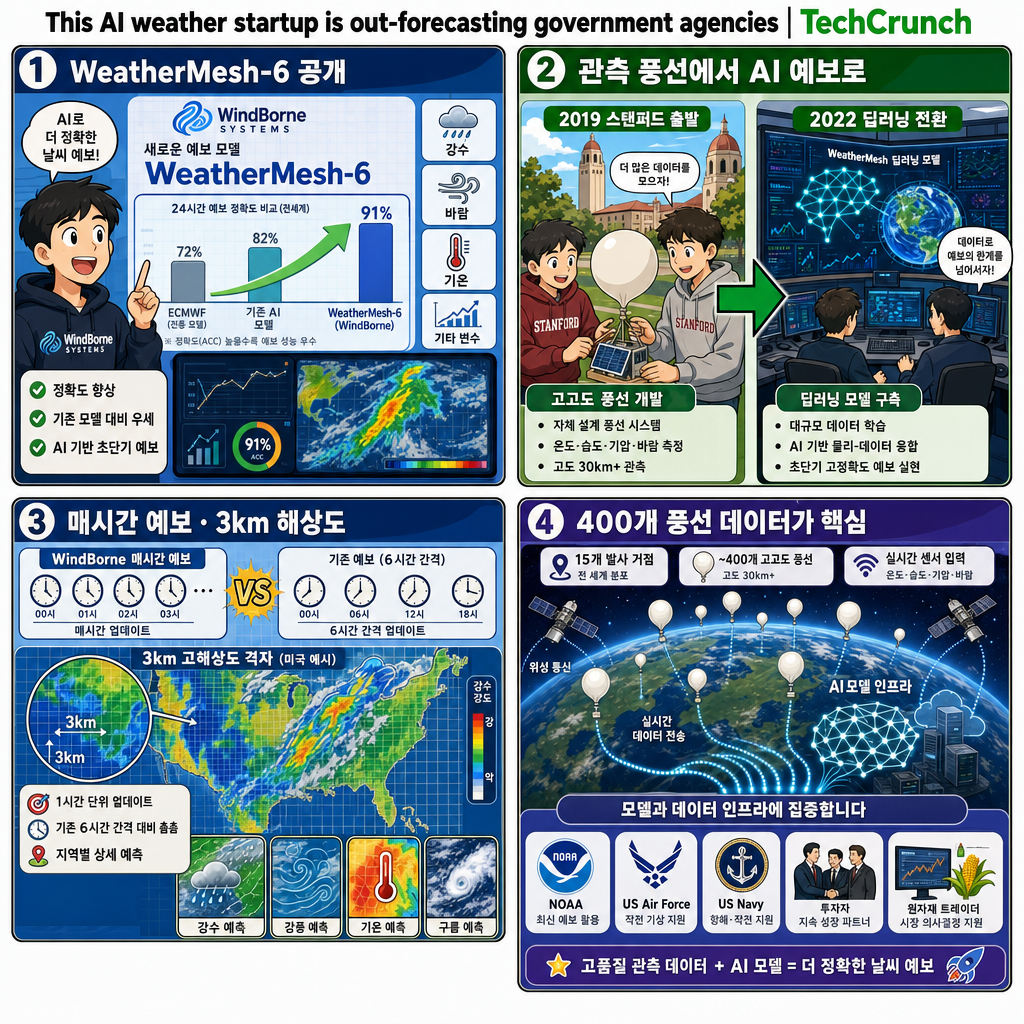 This AI weather startup is out-forecasting government agencies 내용을 설명하는 본문 이미지