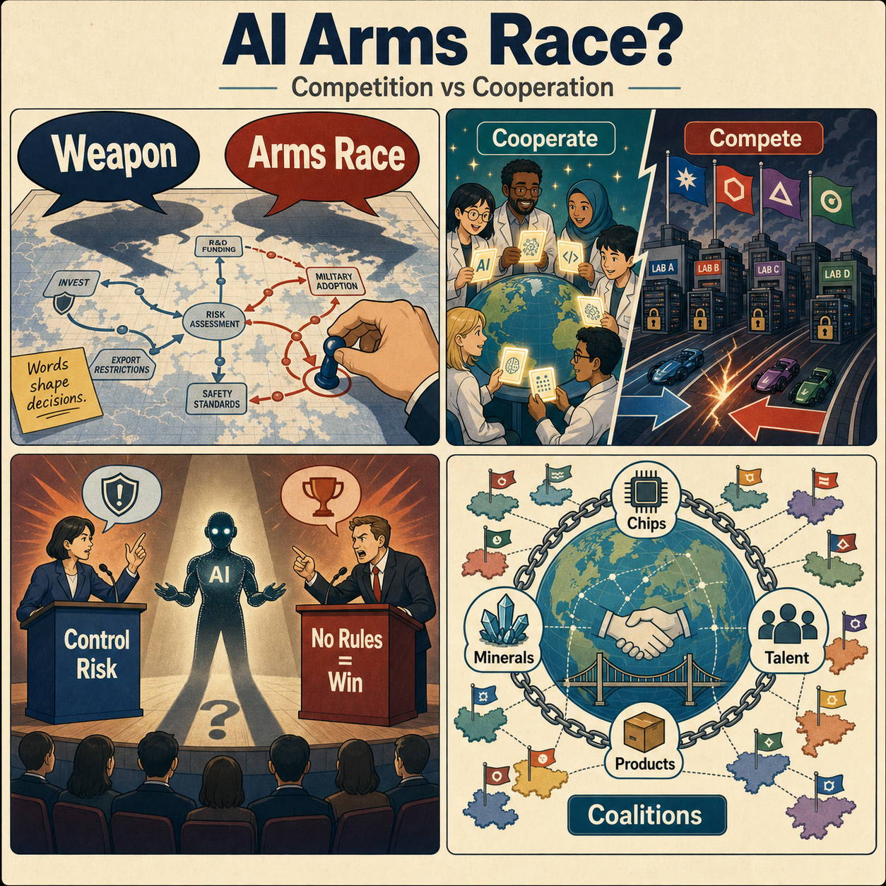 This Former DeepMind Exec Thinks the AI Arms Race Could End in Disaster 내용을 설명하는 본문 이미지