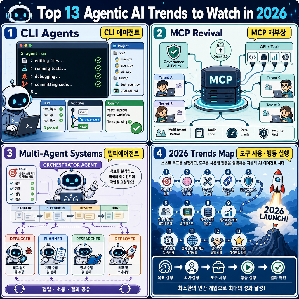 Top 13 Agentic AI Trends to Watch in 2026 내용을 설명하는 본문 이미지