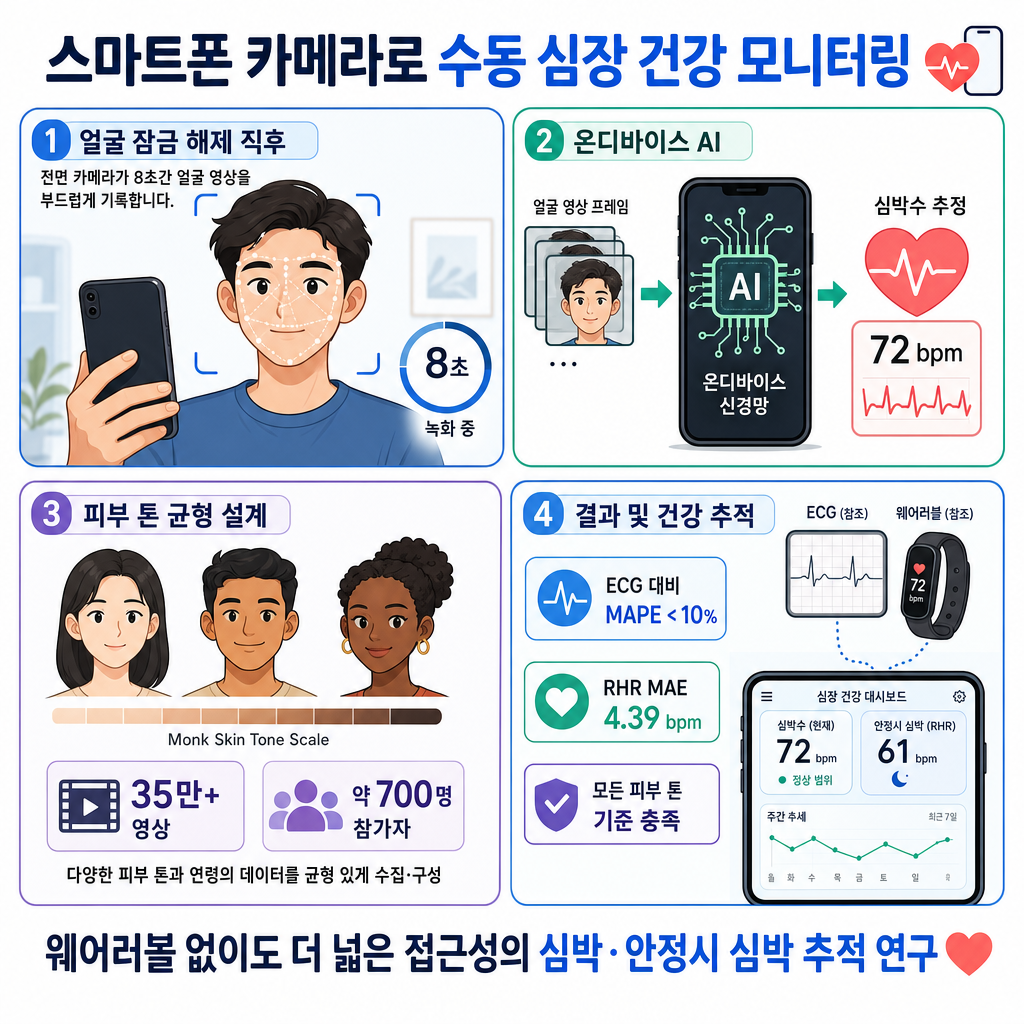 Towards passive heart health monitoring via smartphone camera 내용을 설명하는 본문 이미지