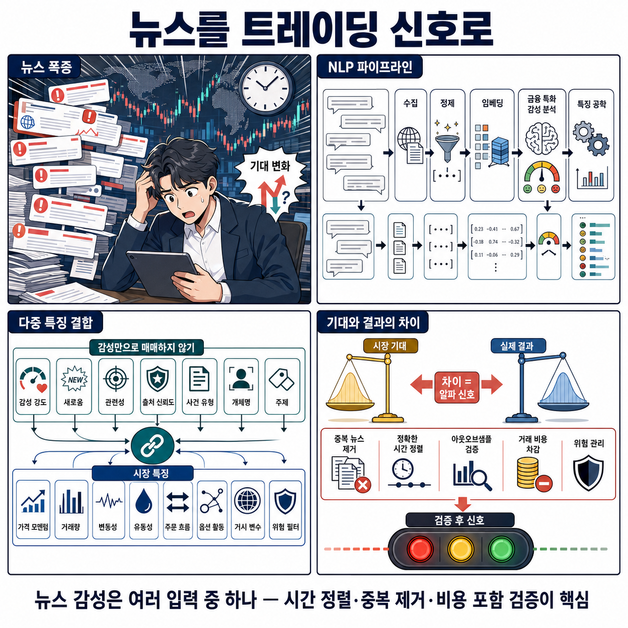 Turning News Headlines Into Trading Signals Using NLP Models 내용을 설명하는 본문 이미지