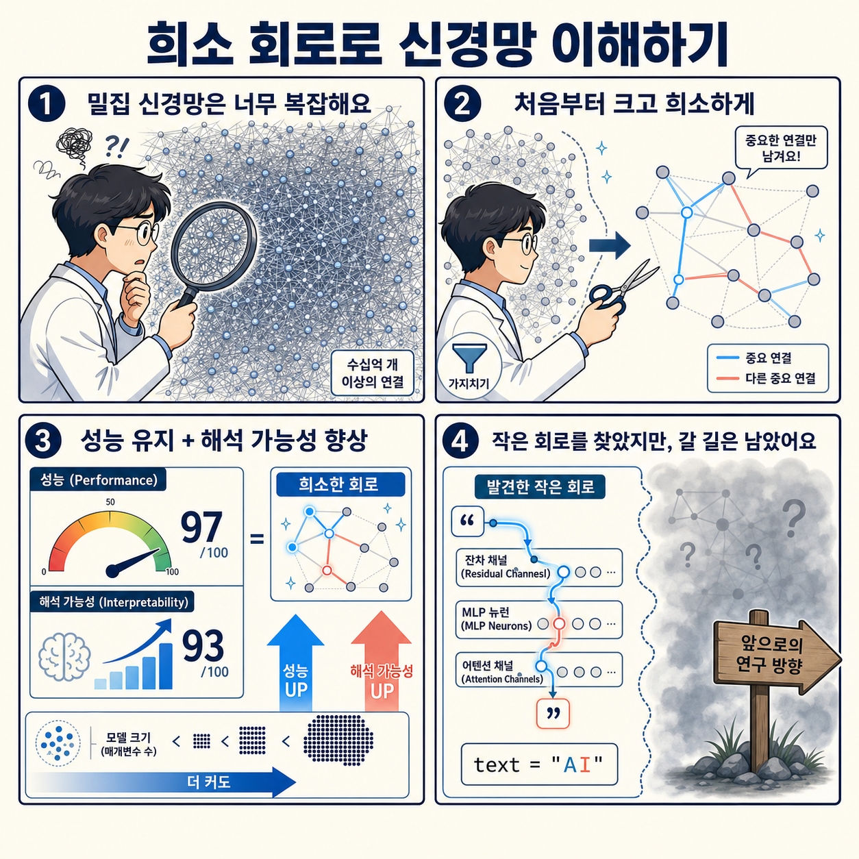 Understanding neural networks through sparse circuits 내용을 설명하는 본문 이미지