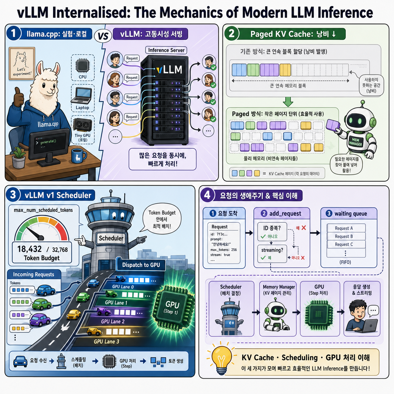 vLLM Internalised: The Mechanics of Modern LLM Inference 내용을 설명하는 본문 이미지