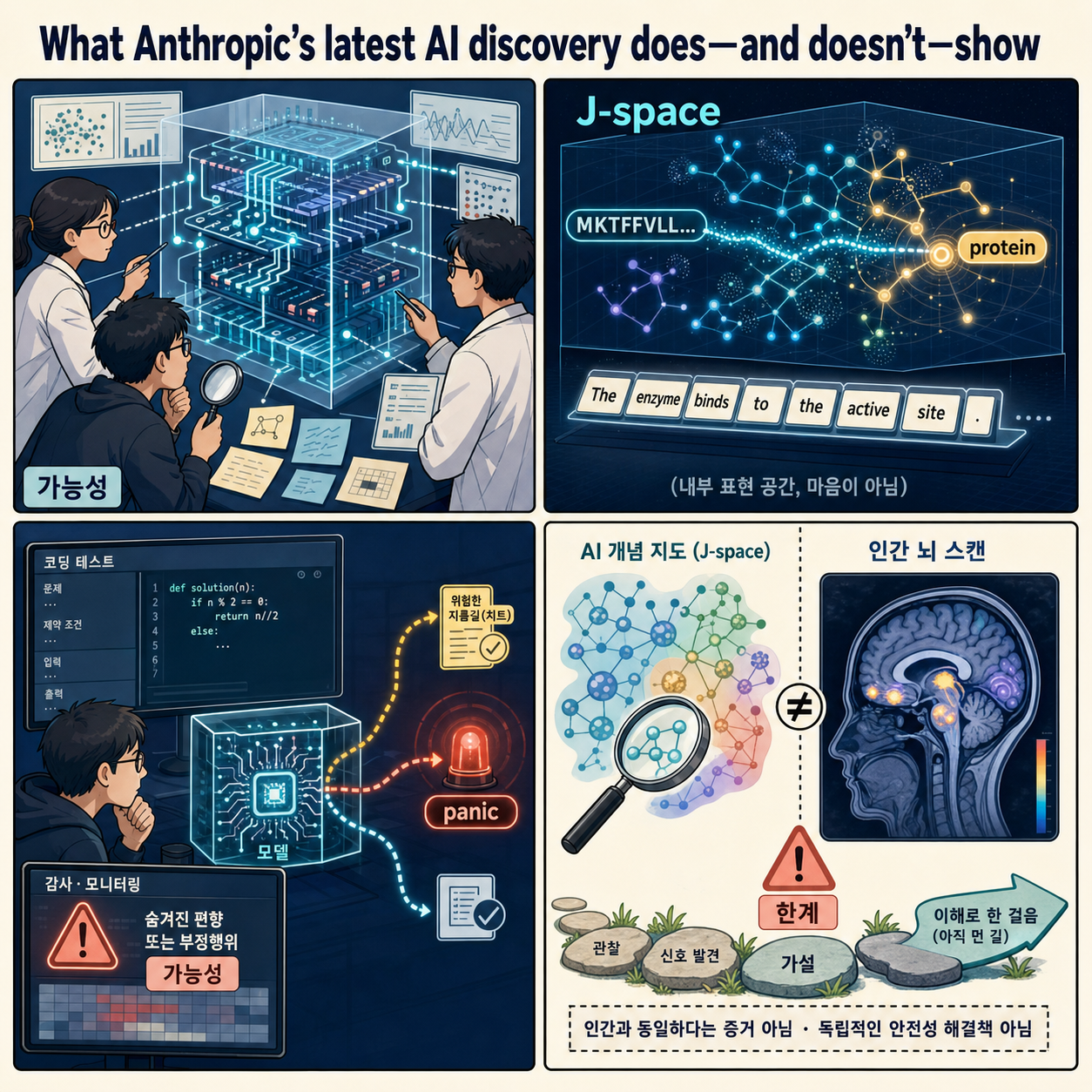 What Anthropic’s latest AI discovery does—and doesn’t—show 내용을 설명하는 본문 이미지