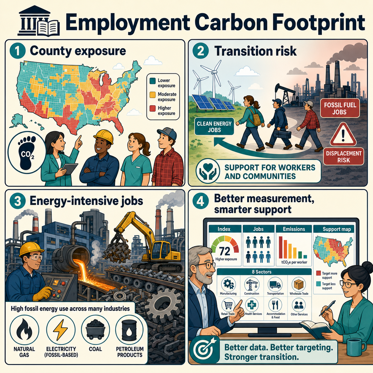 What is an employment carbon footprint? 내용을 설명하는 본문 이미지
