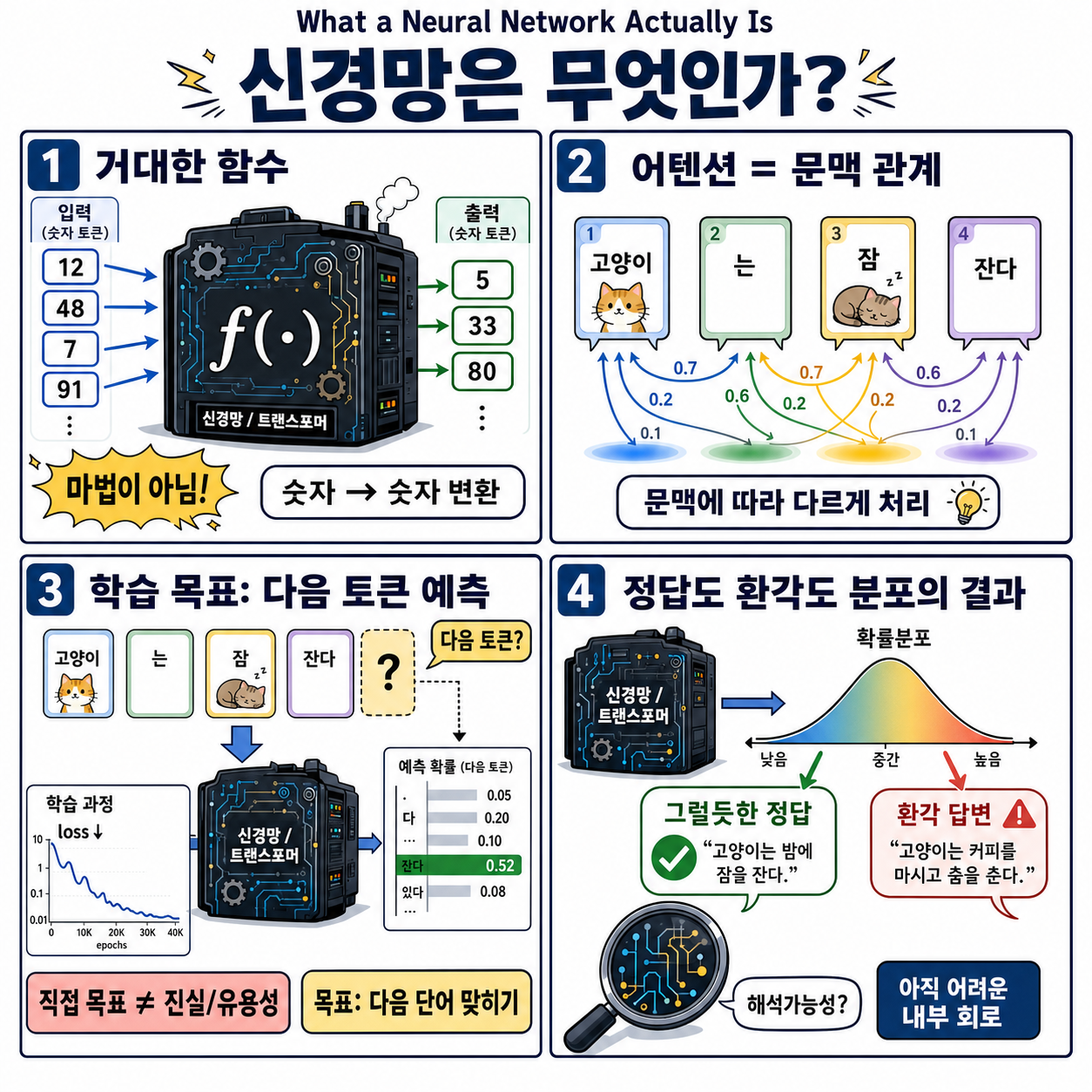 What a Neural Network Actually Is 내용을 설명하는 본문 이미지