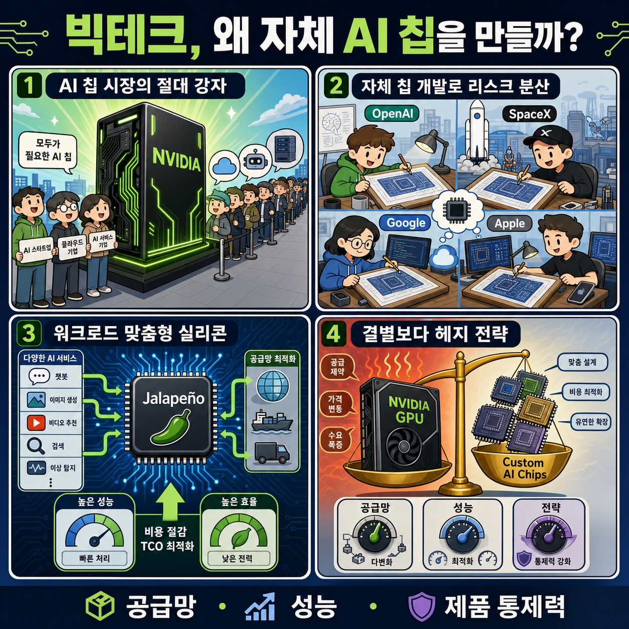 Why everyone from OpenAI to SpaceX is building their own chips (and turning up the heat on Nvidia) 내용을 설명하는 본문 이미지