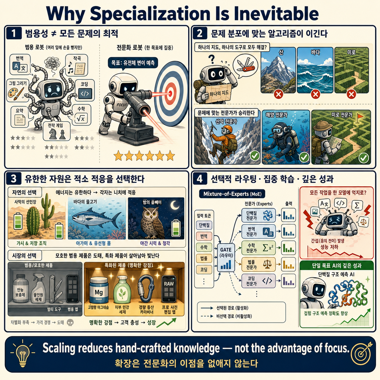 Why Specialization Is Inevitable 내용을 설명하는 본문 이미지