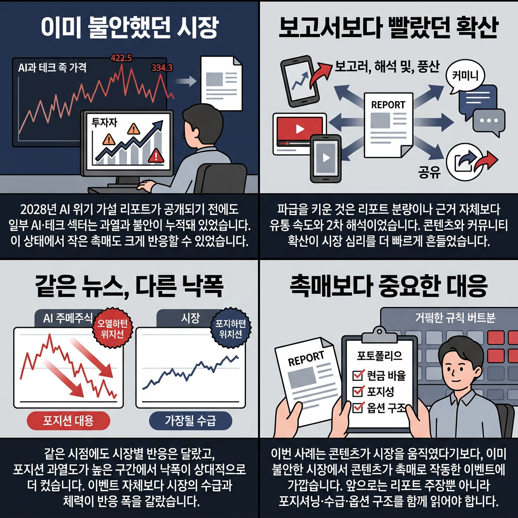 나스닥을 뒤흔든 어느 시나리오 보고서 내용을 설명하는 본문 이미지
