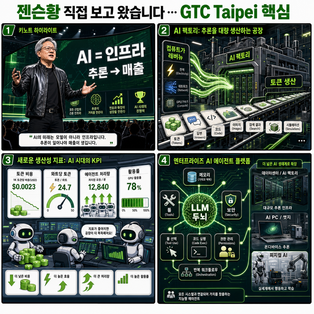 젠슨황 직접 보고 왔습니다…GTC Taipei 키노트 핵심 내용을 설명하는 본문 이미지