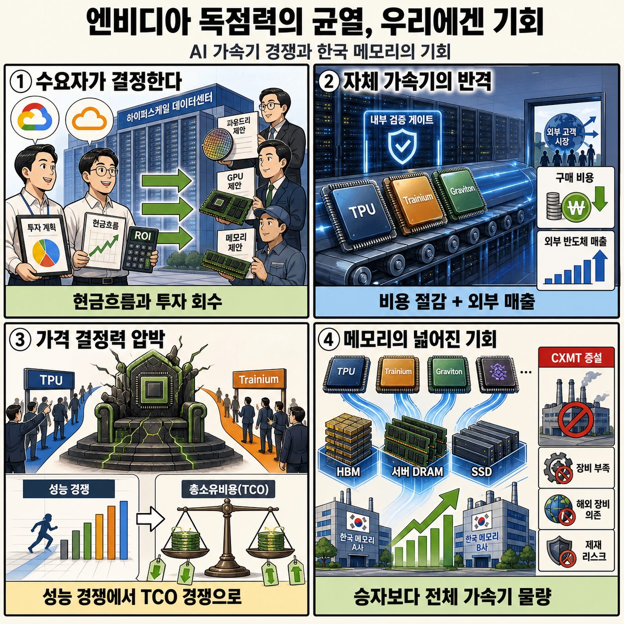 독점력에 균열가는 엔비디아...우리에겐 기회입니다 (노근창) 내용을 설명하는 본문 이미지