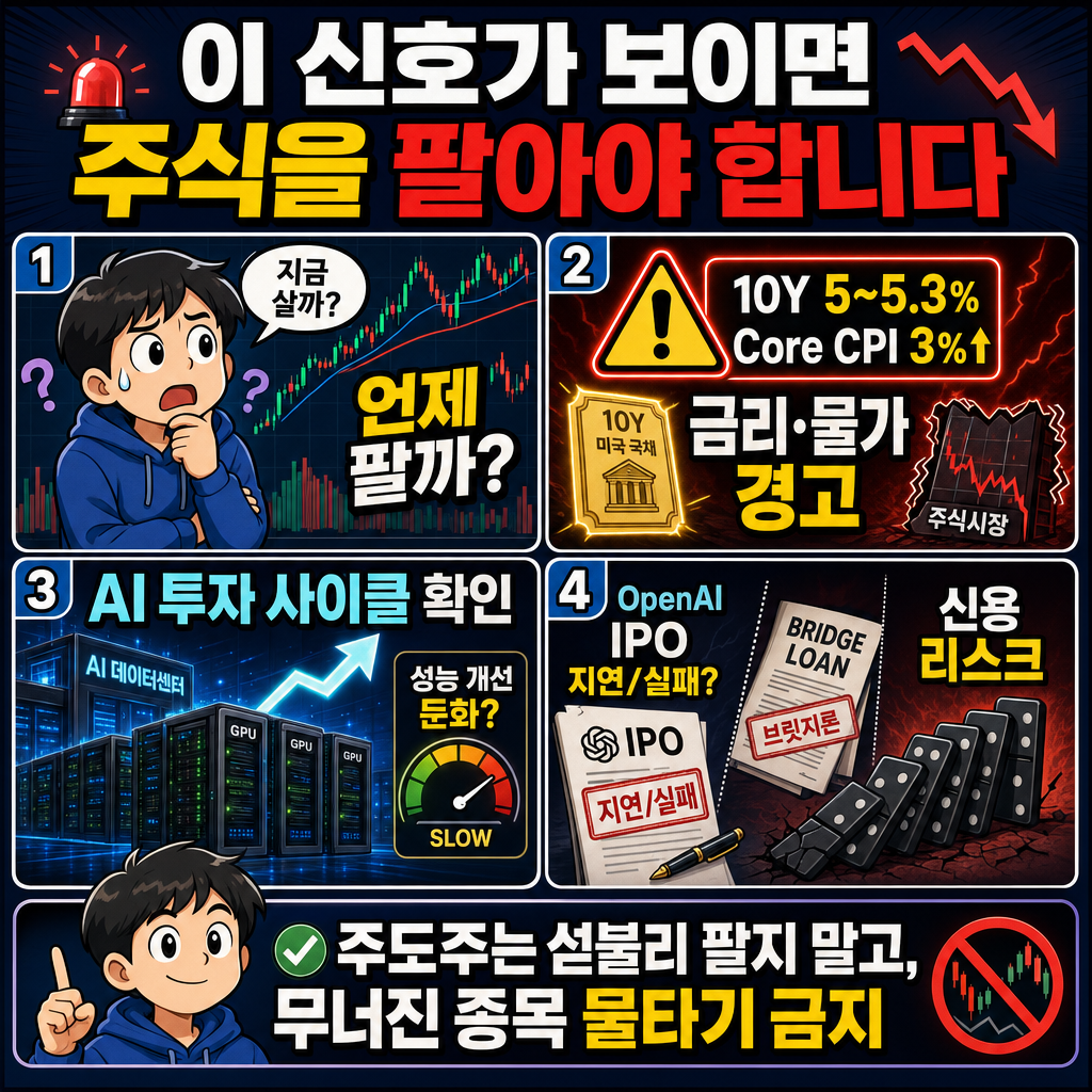 이 신호가 보이면 주식을 팔아야 합니다. 내용을 설명하는 본문 이미지