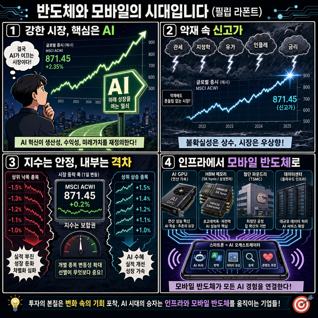 반도체와 모바일의 시대입니다 (필립 라폰트) 내용을 설명하는 본문 이미지