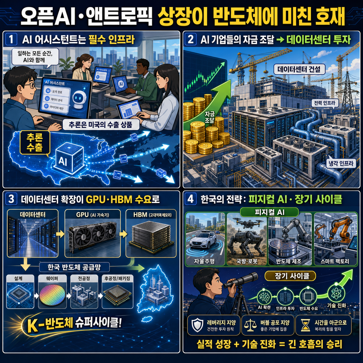 오픈AI·앤트로픽 상장이 반도체에 미친 호재인 이유! 아무도 말 안 해주는 반도체 시나리오 총정리ㅣ정주용 의장 [풀영상] 내용을 설명하는 본문 이미지