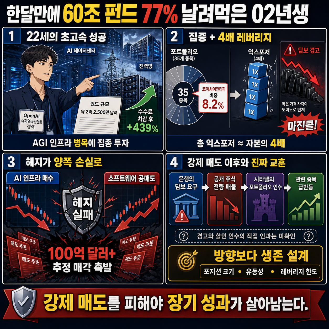한달만에 60조 펀드 77% 날려먹은 02년생 내용을 설명하는 본문 이미지