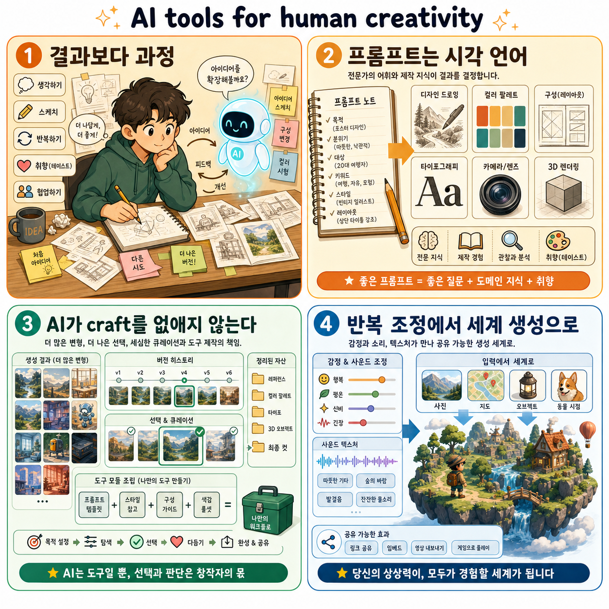 AI tools for human creativity 내용을 설명하는 본문 이미지