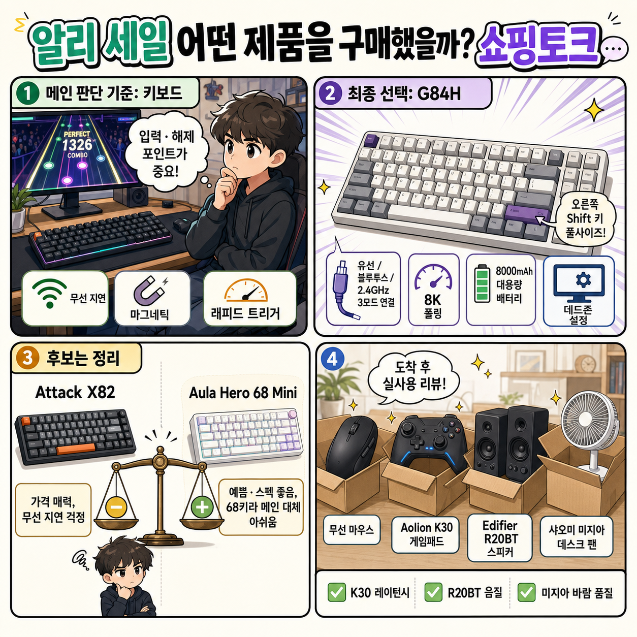 알리 세일 어떤 제품을 구매했을까? 쇼핑토크 내용을 설명하는 본문 이미지