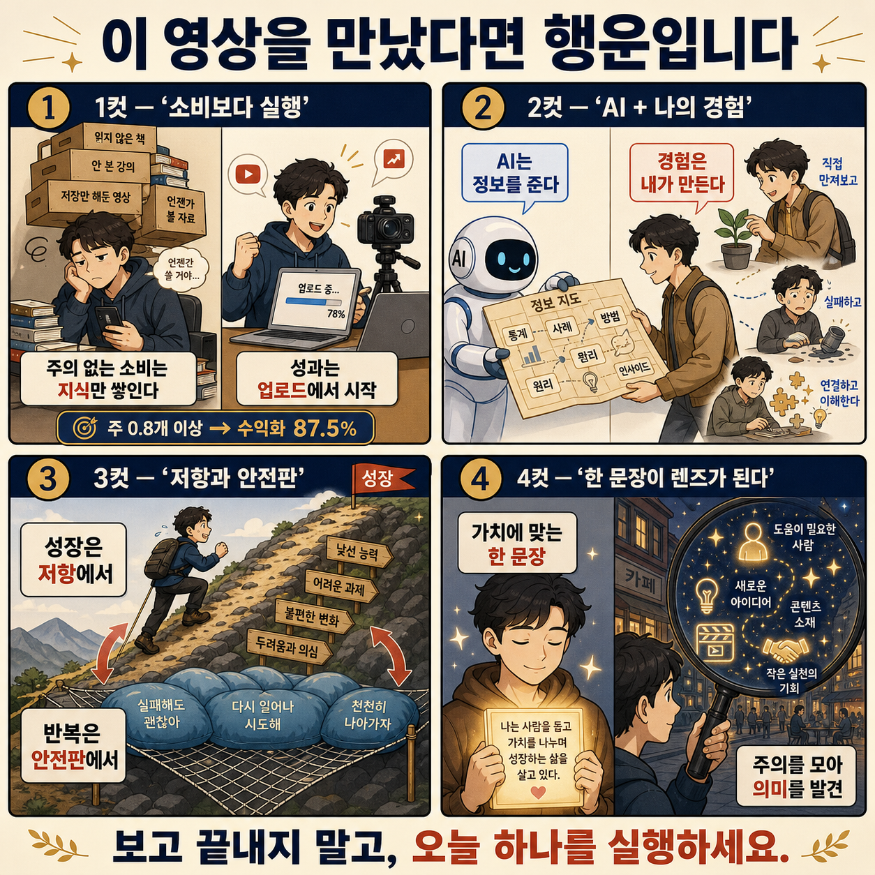 이 영상을 만났다면 행운입니다 내용을 설명하는 본문 이미지