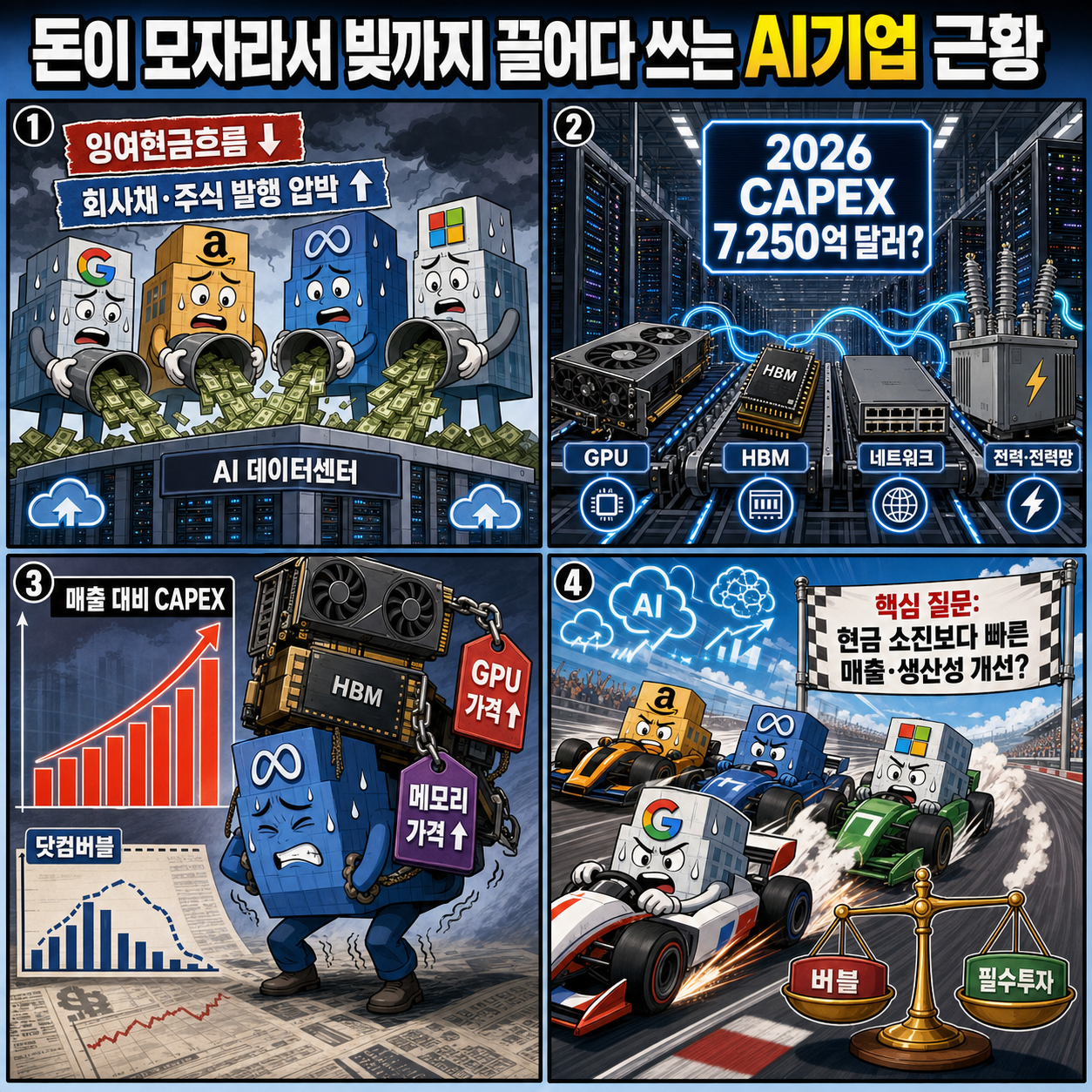 돈이 모자라서 빚까지 끌어다 쓰는 AI기업 근황 내용을 설명하는 본문 이미지