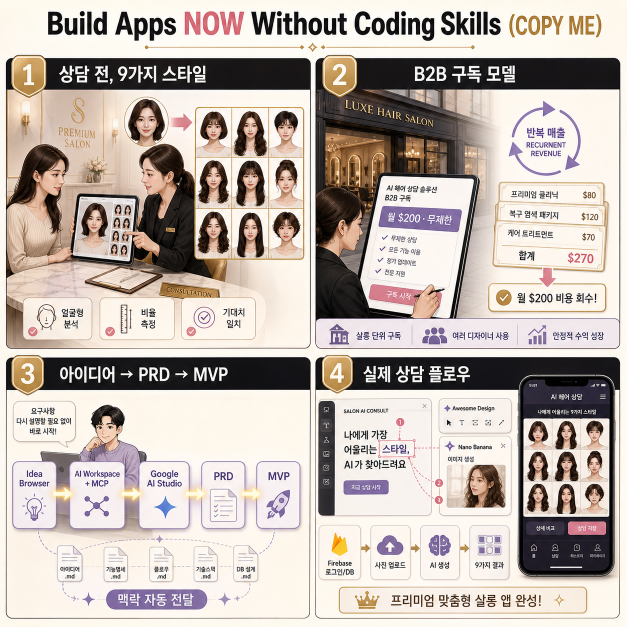 Build Apps NOW Without Coding Skills (COPY ME) 내용을 설명하는 본문 이미지
