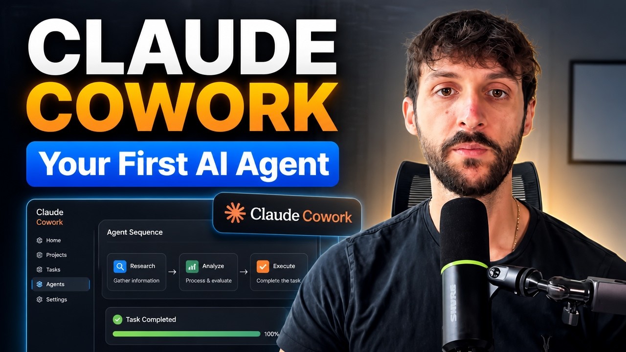 Build Your First AI Agent In Claude Cowork 2026 영상 미리보기 썸네일