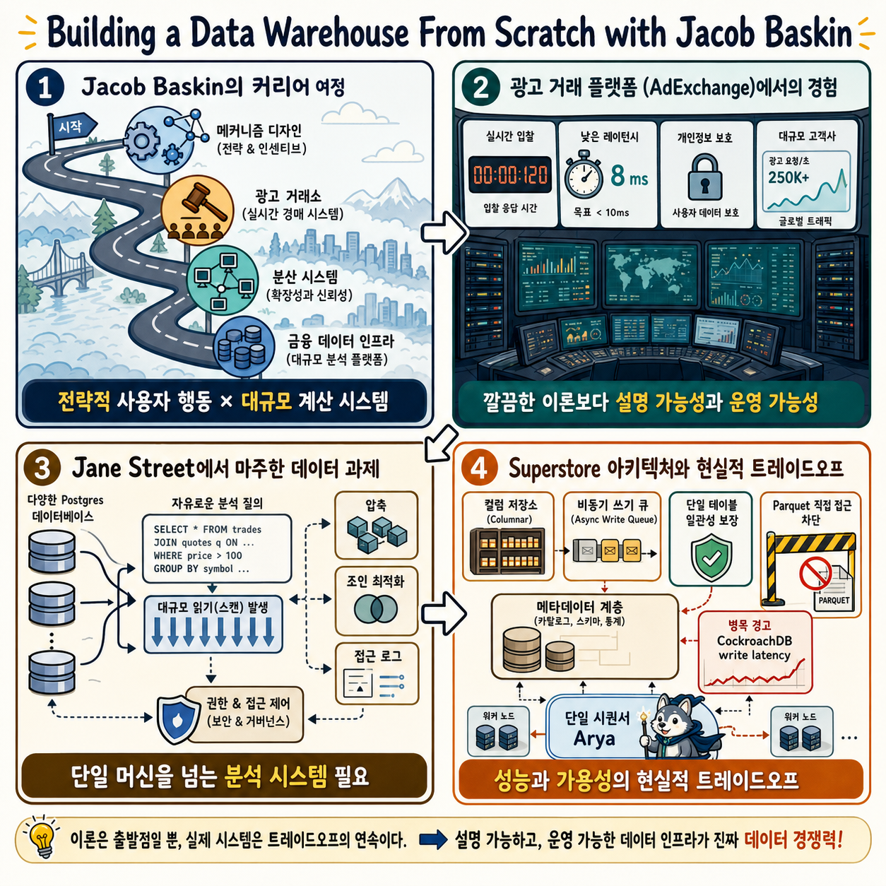 Building a Data Warehouse From Scratch with Jacob Baskin 내용을 설명하는 본문 이미지
