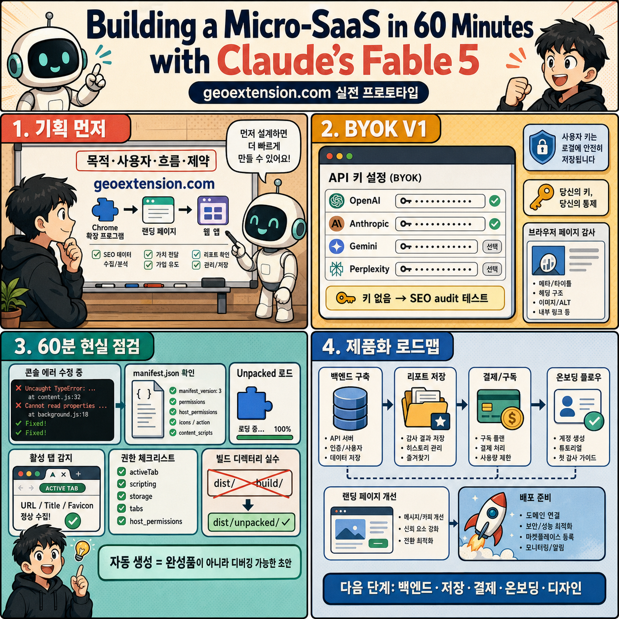Building a Micro-SaaS in 60 Minutes with Claude''s Fable 5 내용을 설명하는 본문 이미지