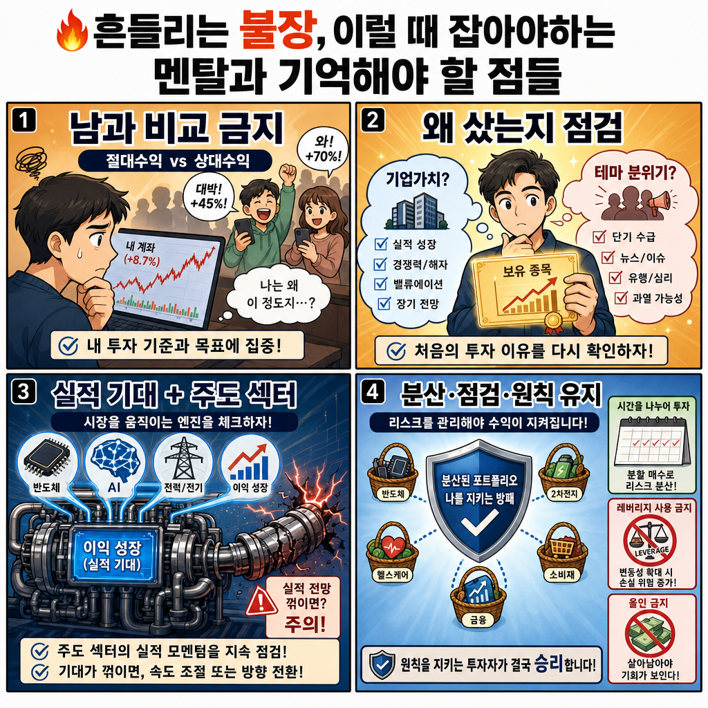 🔥흔들리는 불장, 이럴 때 잡아야하는 멘탈과 기억해야 할 점들 내용을 설명하는 본문 이미지