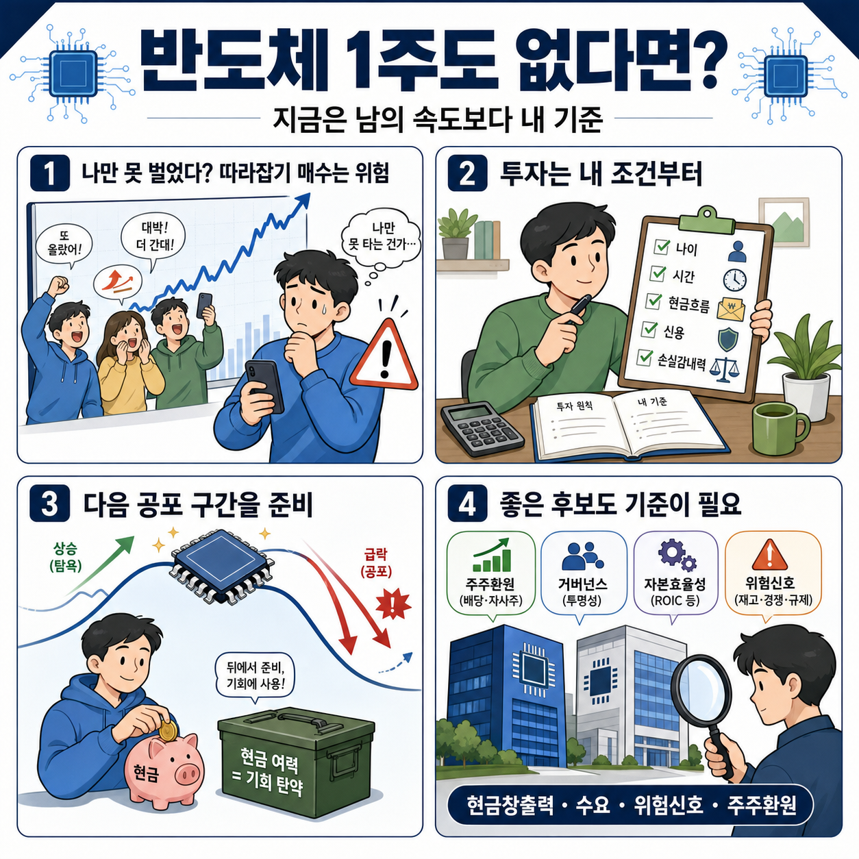 반도체 1주도 없다면 지금은 ''이렇게'' 투자하세요ㅣ지식인초대석 EP.150 (윤지호 평론가 2부) 내용을 설명하는 본문 이미지