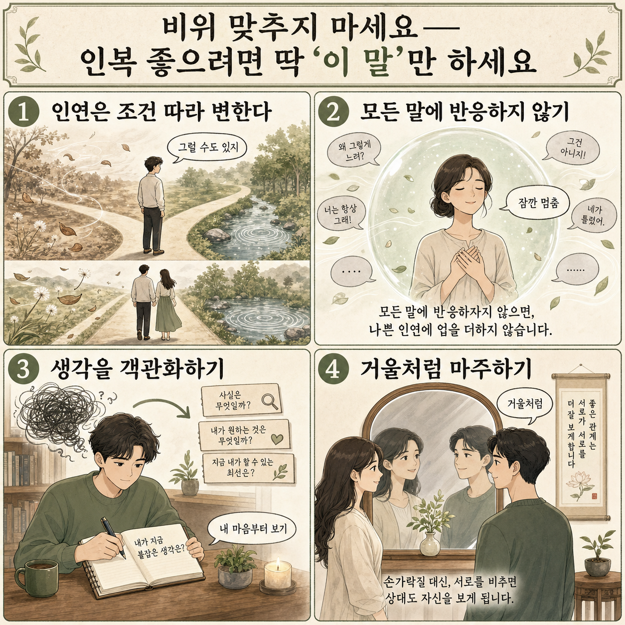 비위 맞추지 마세요" 인복 좋으려면 딱 ''이 말''만 하세요ㅣEp. 책과사람 104 (성진스님) 내용을 설명하는 본문 이미지